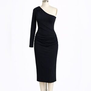 One shoulder ruched dress by twenty xs